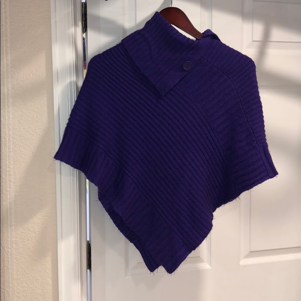 Purple poncho